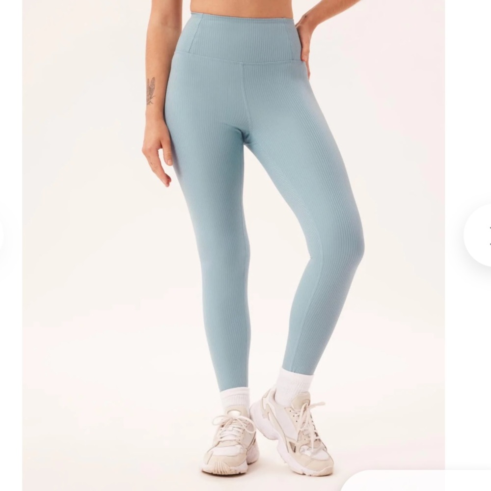 Girlfriend Collective Mist RIB High-Rise Legging light blue